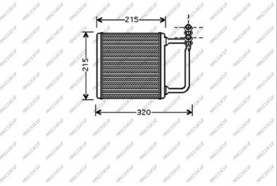 Prasco ME039H001 - Scambiatore calore, Riscaldamento abitacolo autozon.pro