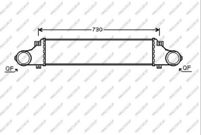 Prasco ME039N002 - Intercooler autozon.pro