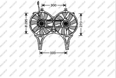 Prasco ME035F003 - Ventola, Raffreddamento motore autozon.pro