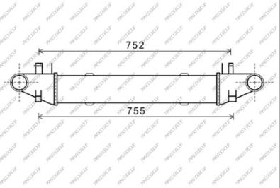 Prasco ME029N003 - Intercooler autozon.pro