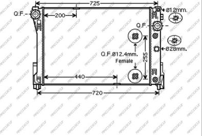 Prasco ME029R004 - Radiatore, Raffreddamento motore autozon.pro