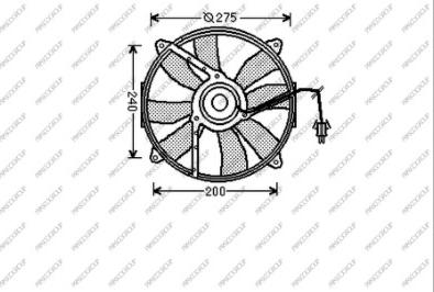 Prasco ME025F004 - Ventola, Raffreddamento motore autozon.pro