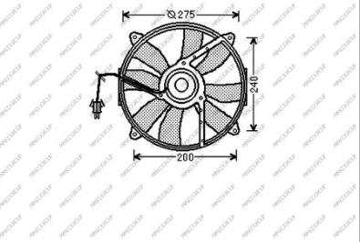 Prasco ME025F003 - Ventola, Raffreddamento motore autozon.pro