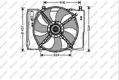 Prasco ME025F002 - Ventola, Raffreddamento motore autozon.pro