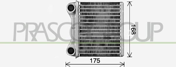 Prasco ME860H002 - Scambiatore calore, Riscaldamento abitacolo autozon.pro