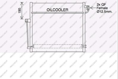 Prasco ME828C002 - Condensatore, Climatizzatore autozon.pro