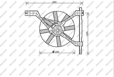 Prasco ME304F003 - Ventola, Raffreddamento motore autozon.pro