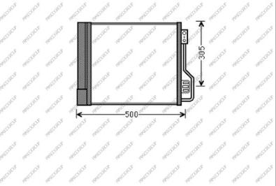 Prasco ME305C001 - Condensatore, Climatizzatore autozon.pro