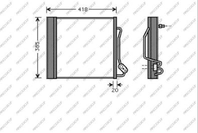 Prasco ME303C002 - Condensatore, Climatizzatore autozon.pro