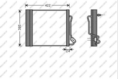 Prasco ME302C001 - Condensatore, Climatizzatore autozon.pro