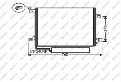 Prasco ME324C001 - Condensatore, Climatizzatore autozon.pro