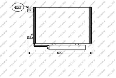 Prasco ME324C002 - Condensatore, Climatizzatore autozon.pro