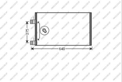 Prasco ME750C001 - Condensatore, Climatizzatore autozon.pro