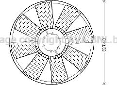 Prasco MEB280 - Girante, Raffreddamento motore autozon.pro