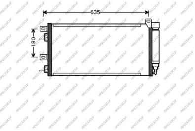 Prasco MN304C001 - Condensatore, Climatizzatore autozon.pro