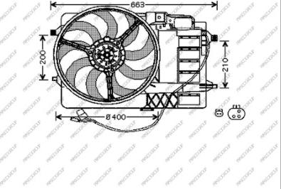 Prasco MN304F001 - Ventola, Raffreddamento motore autozon.pro