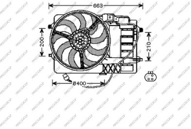 Prasco MN304F002 - Ventola, Raffreddamento motore autozon.pro