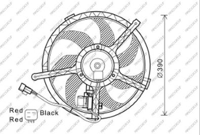 Prasco MN308F001 - Ventola, Raffreddamento motore autozon.pro