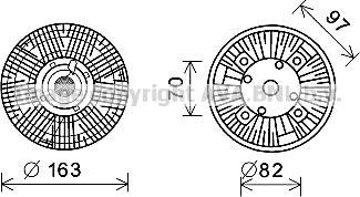 Prasco MNC073 - Giunto di collegamento, Ventilatore radiatore autozon.pro