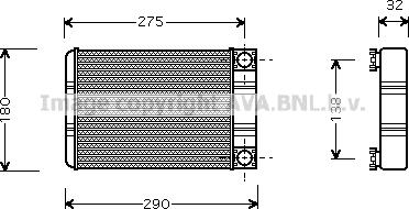 Prasco MS6312 - Scambiatore calore, Riscaldamento abitacolo autozon.pro