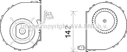 Prasco MS8642 - Elettromotore, Ventilatore abitacolo autozon.pro