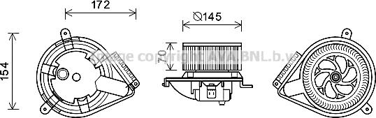 Prasco MS8626 - Elettromotore, Ventilatore abitacolo autozon.pro