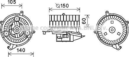 Prasco MS8623 - Elettromotore, Ventilatore abitacolo autozon.pro