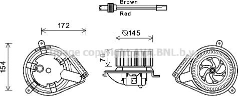 Prasco MS8627 - Elettromotore, Ventilatore abitacolo autozon.pro