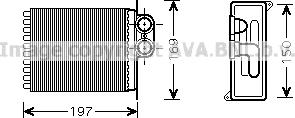 Prasco MSA6400 - Scambiatore calore, Riscaldamento abitacolo autozon.pro