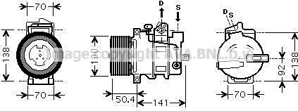 Prasco MSAK431 - Compressore, Climatizzatore autozon.pro