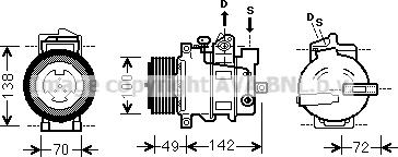 Prasco MSAK566 - Compressore, Climatizzatore autozon.pro