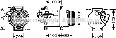 Prasco MSK404 - Compressore, Climatizzatore autozon.pro