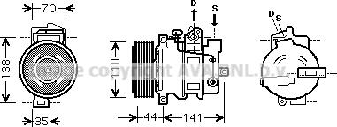 Prasco MSK401 - Compressore, Climatizzatore autozon.pro