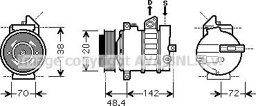 Prasco MSK437 - Compressore, Climatizzatore autozon.pro