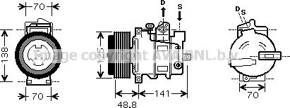 Prasco MSK426 - Compressore, Climatizzatore autozon.pro