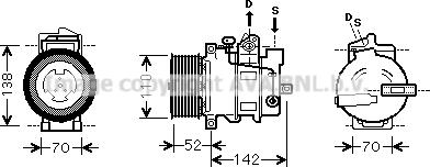 Prasco MSK590 - Compressore, Climatizzatore autozon.pro