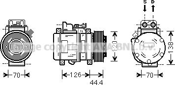 Prasco MSK558 - Compressore, Climatizzatore autozon.pro