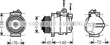 Prasco MSK561 - Compressore, Climatizzatore autozon.pro