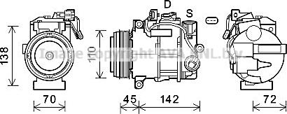 Prasco MSK697 - Compressore, Climatizzatore autozon.pro