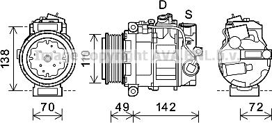 Prasco MSK644 - Compressore, Climatizzatore autozon.pro