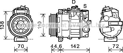 Prasco MSK611 - Compressore, Climatizzatore autozon.pro