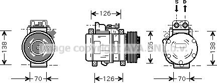 Prasco MSK084 - Compressore, Climatizzatore autozon.pro