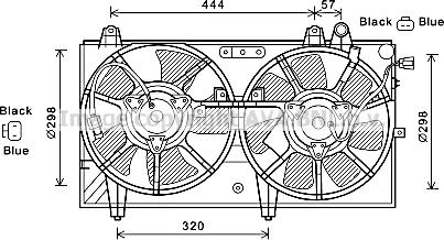 Prasco MZ7544 - Ventola, Raffreddamento motore autozon.pro