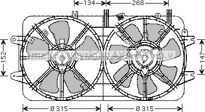 Prasco MZ7519 - Ventola, Raffreddamento motore autozon.pro