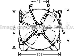 Prasco MZ7518 - Ventola, Raffreddamento motore autozon.pro