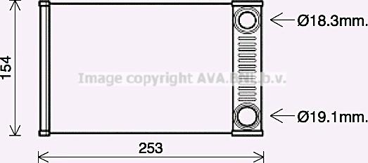 Prasco OL6656 - Scambiatore calore, Riscaldamento abitacolo autozon.pro