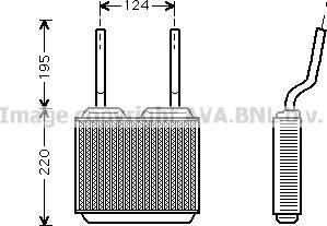 Prasco OL6132 - Scambiatore calore, Riscaldamento abitacolo autozon.pro