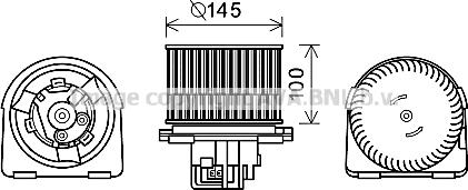 Prasco OL8619 - Elettromotore, Ventilatore abitacolo autozon.pro