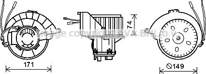 Prasco OL8627 - Elettromotore, Ventilatore abitacolo autozon.pro