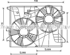 Prasco OL7572 - Ventola, Raffreddamento motore autozon.pro